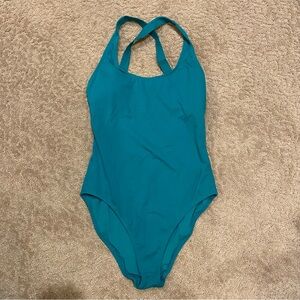 NWT Andie Tulum One Piece Teal Size Large Tall
